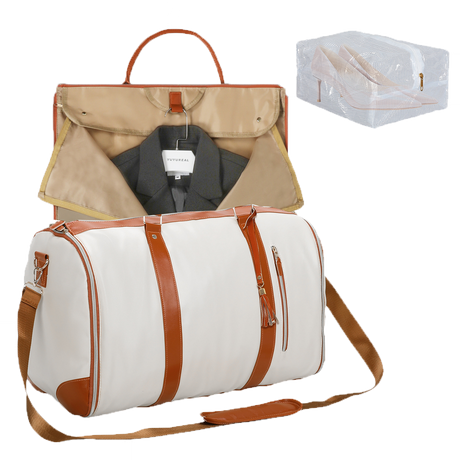 Slimbridge Garment Bags Hanging Suit Duffel Bag Beige-2006732902984978440
