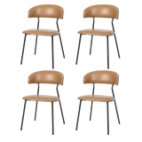 Levede 4x PU Leather Dining Chairs Kitchen Lounge-2006732800698486792