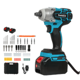 Traderight Impact Wrench 21V Cordless,73pcs,550Nm 2x4.0Ah - Low Angle