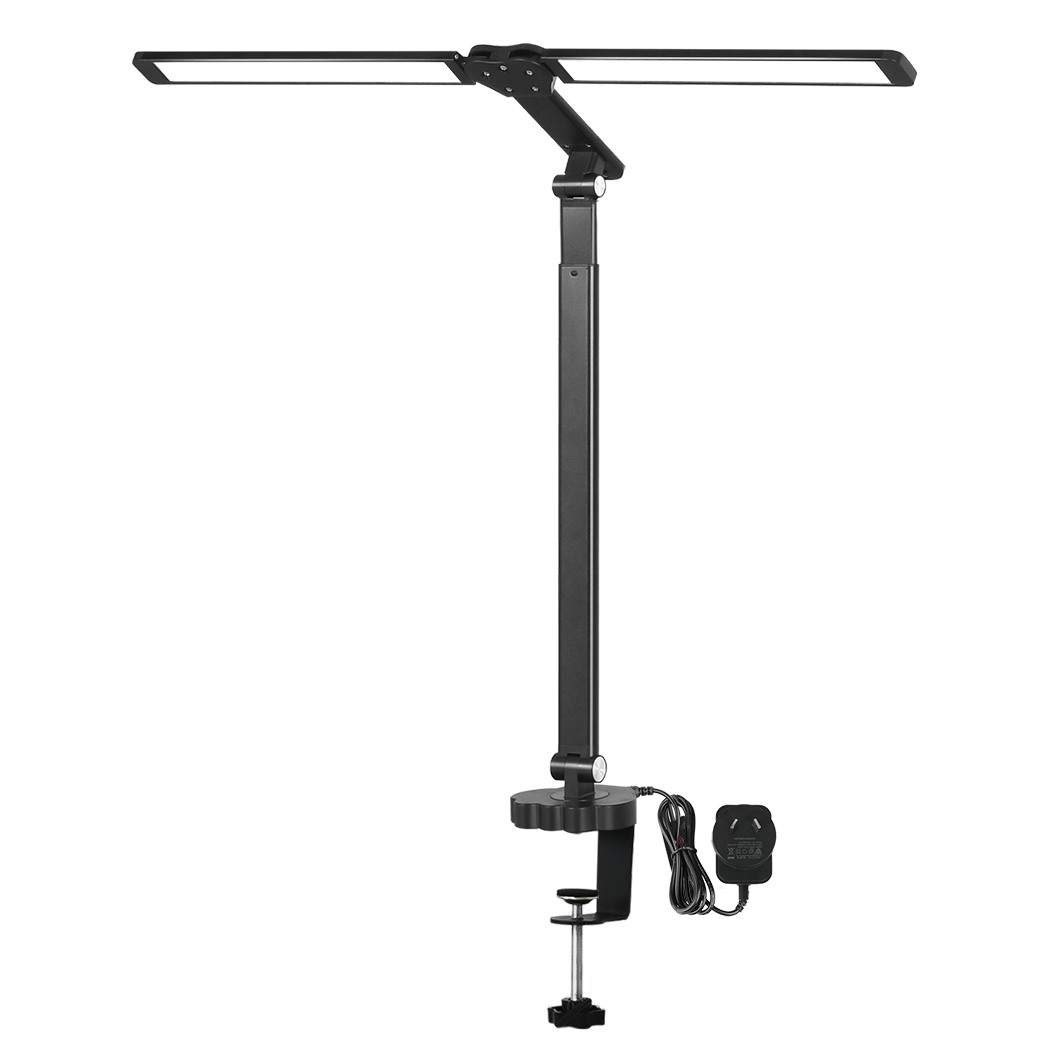 Emitto Double Head LED Desk Lamp Dimmable With Clamp-2018816724576636936