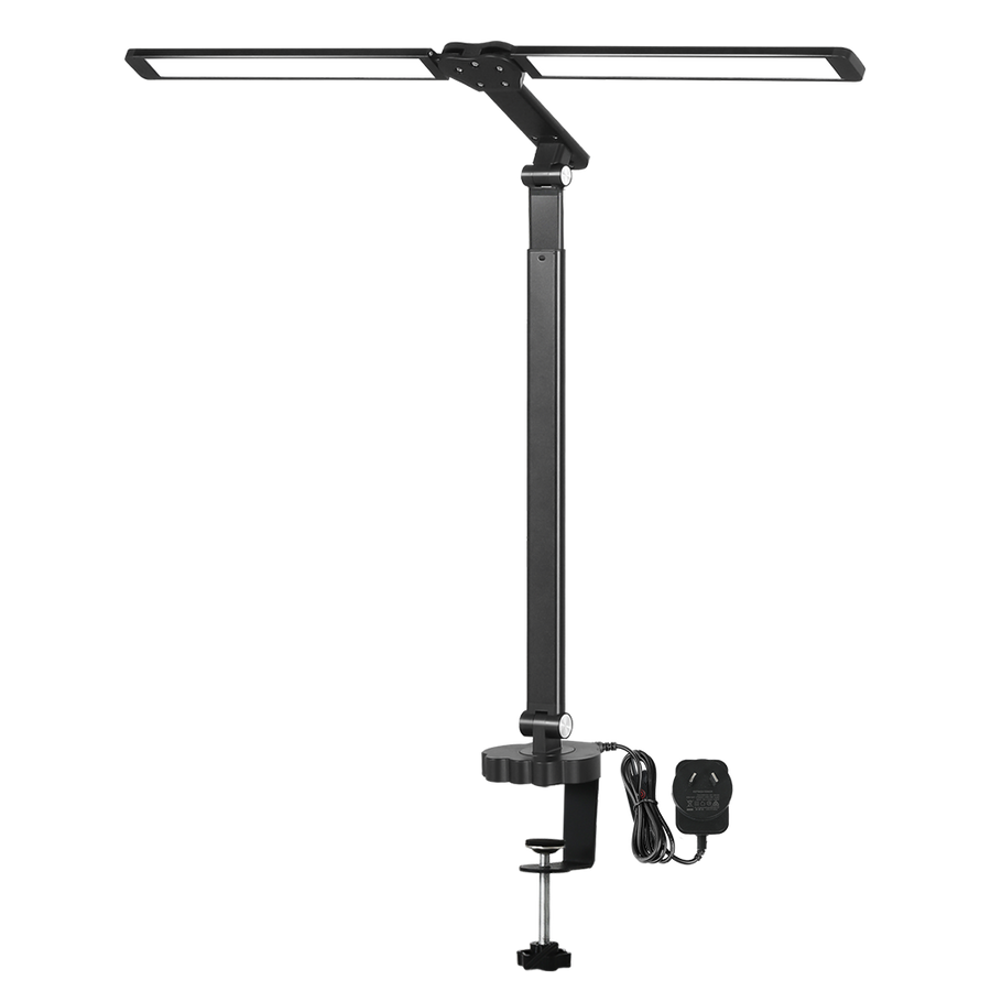 Emitto Double Head LED Desk Lamp Dimmable With Clamp-2018816724576636936