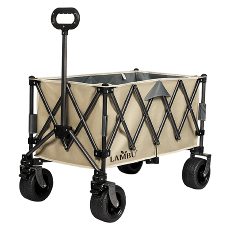 Lambu Folding Wagon Cart Khaki-2006732894487318536