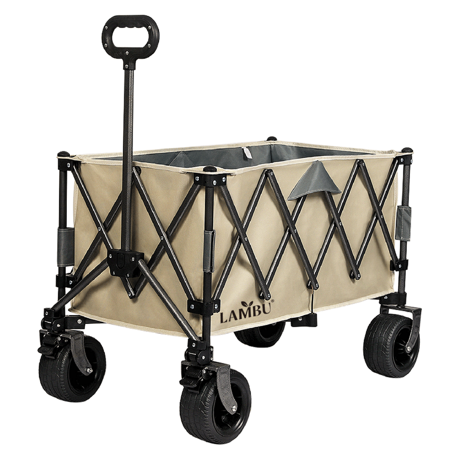 Lambu Folding Wagon Cart Khaki-2006732894487318536