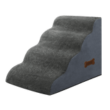 Pawz 4 Steps Pet Stairs Dog Ramp High Density Foam Grey-2018816756843417608