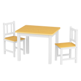 Bopeep Kids Table and Chairs Set Wooden 3PCS Study Play-2006732702165897224