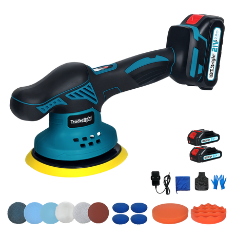 Traderight 21V Cordless Car Polisher Buffer Machine-2018816768675549192
