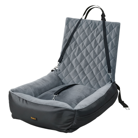 Pawz Pet Car Seat Dog Seat Travel Safety Booster Grey-2011971116188438536