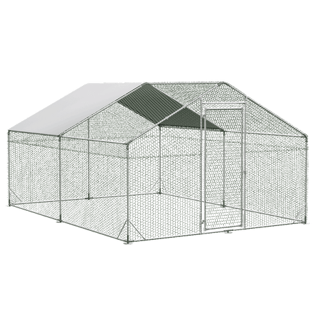 Pawz 400x300x194cm Large Metal Walk-in Chicken Coop Cage-2006732696079962120
