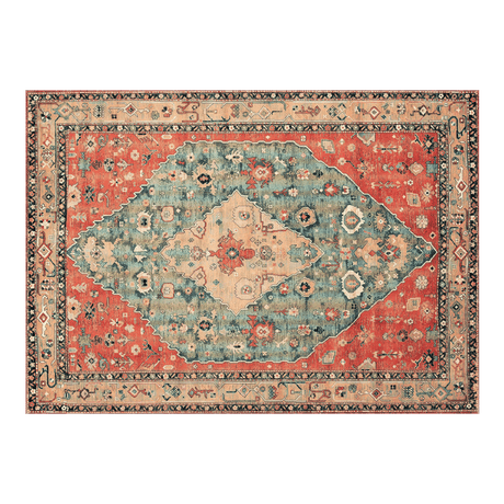 Marlow Floor Rug Vintage Polyester Washable Area Rugs-2011971111113330696