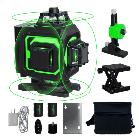 Traderight 4D 16 Line Green Laser Level Remote Tripod-2018816859012468744