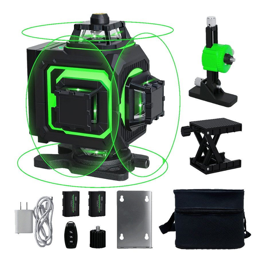 Traderight 4D 16 Line Green Laser Level Remote Tripod-2018816859012468744