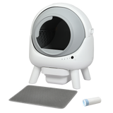 PaWz Smart Self Cleaning Cat Litter Box APP Control White - Low Angle