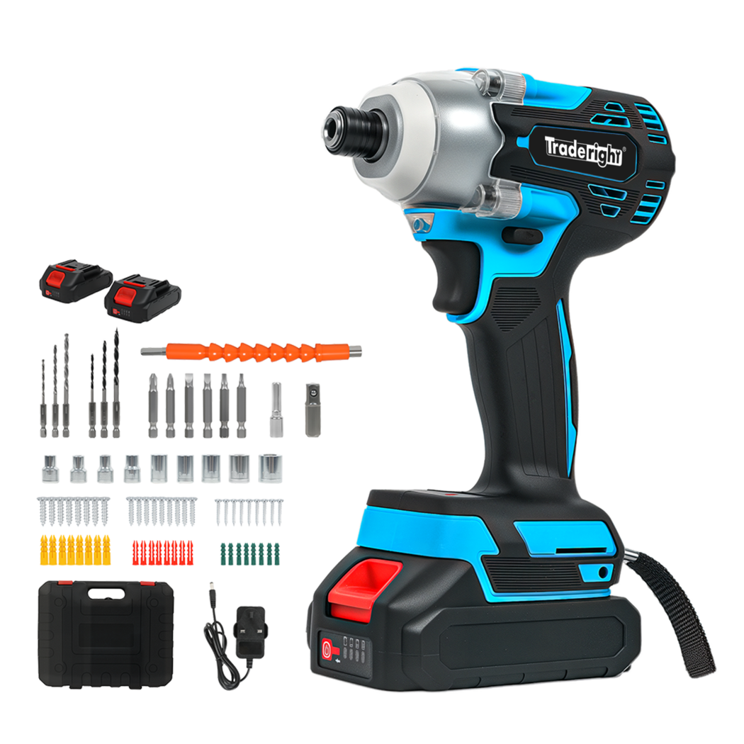 Traderight 21V Impact Driver Cordless,400Nm,2x2.0Ah,Kit-2018816807426723848