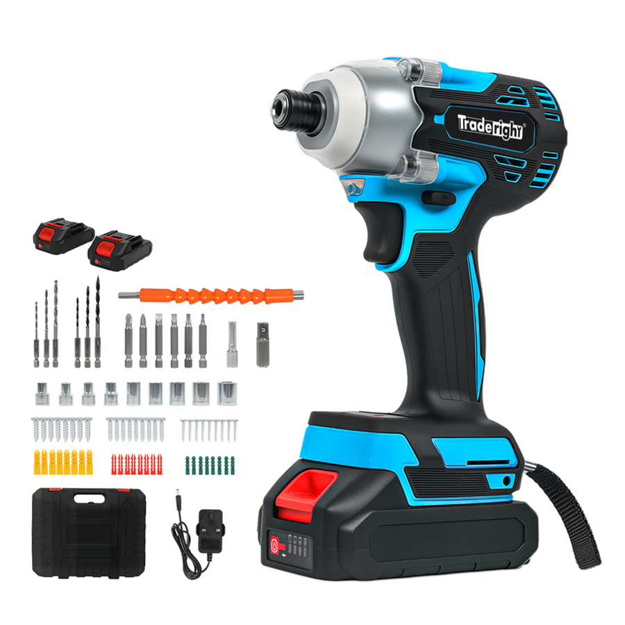 Traderight 21V Impact Driver Cordless,400Nm,2x2.0Ah,Kit-2018816807426723848