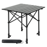 Levede Camping Table Folding Aluminum Portable BBQ Desk - Low Angle