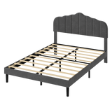 Levede Bed Frame Upholstered Platform Mattress Base Queen - Low Angle