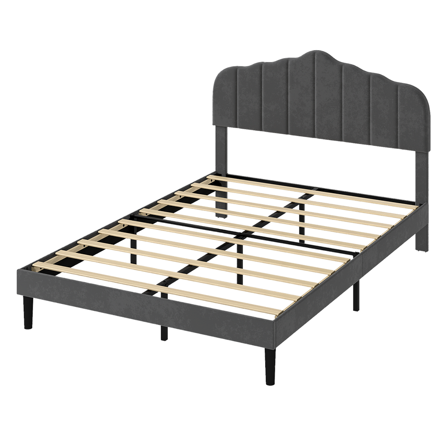 Levede Bed Frame Upholstered Platform Mattress Base Queen-2011971107007107080
