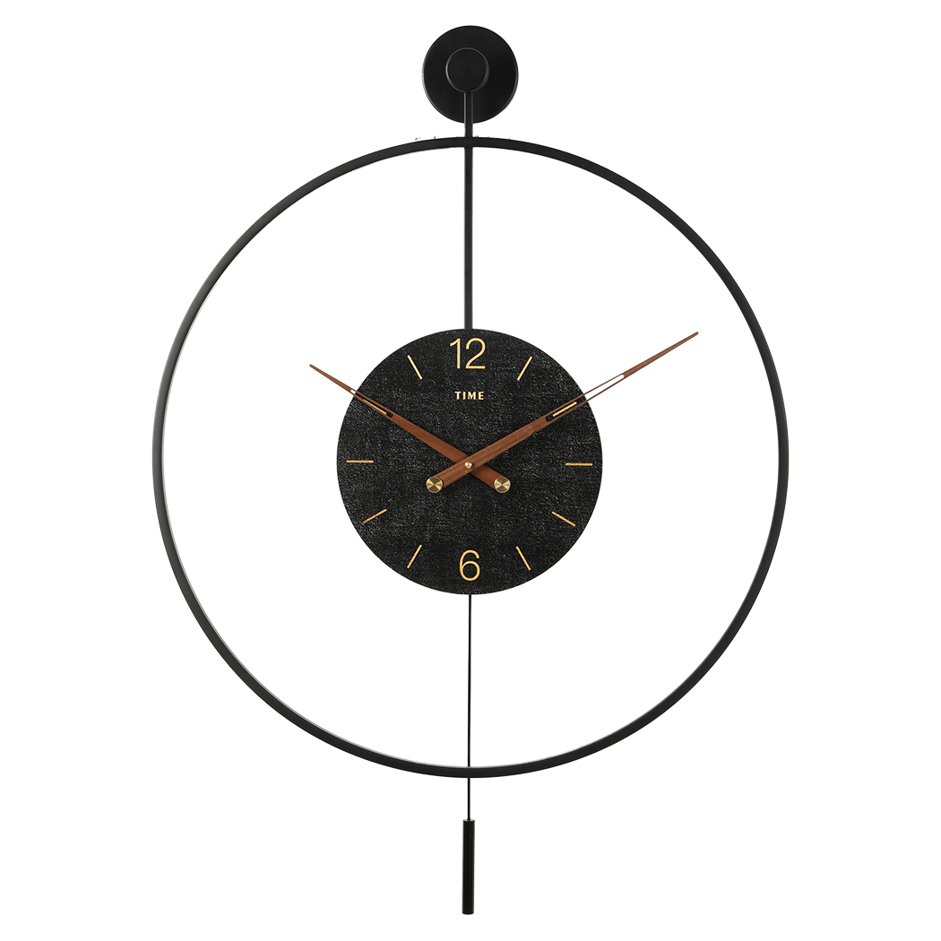 Yezi Wall Clock 50cm Large Round Modern Home Decoration-1954802444986880008