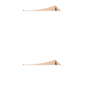 Centra 3M LED Outdoor Umbrella Base Stand Khaki - Low Angle
