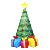 Santaco Inflatable LED Christmas Tree with Music 240CM - Low Angle