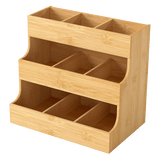 Toque Vertical Bamboo Tea Organizer Holds 180 Tea Bags-2006732763629228040