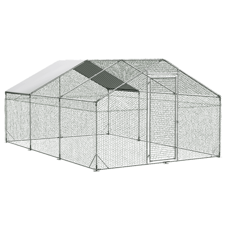 Pawz 600x300x194cm Large Metal Walk-in Chicken Coop Cage-1954802467329937416