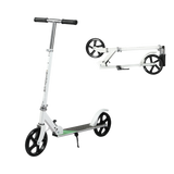 MONVELO Folding Scooter Dual Large Wheels White - Low Angle