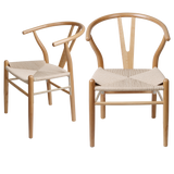 Levede 4x Dining Chairs Wooden Hans - Low Angle