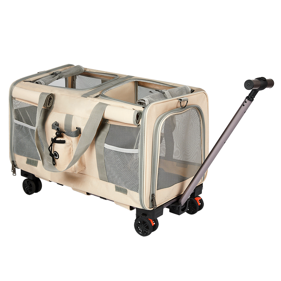 Pawz Pet Carrier 4 Wheel Portable Rolling Foldable-2018816793086398472