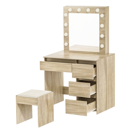Levede Dressing Table Stool Set Makeup Mirror Led-2006732743878250505