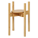 Levede Bamboo Adjustable Plant Stand Indoor Outdoor - Low Angle