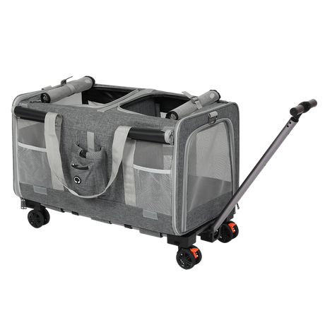 Pawz Pet Carrier 4 Wheel Portable Rolling Foldable-2018816797083570184