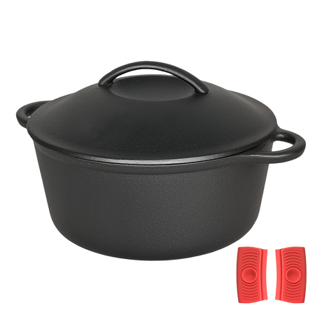 Pawz 6.6L Cast Iron Dutch Oven Heavy Duty Casserole Pot-2011971112291930120