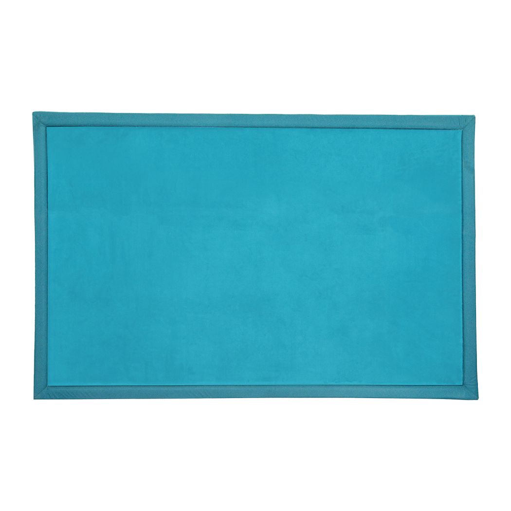 Marlow Coral Velvet Area Rugs Large Mat 120x200cm Blue-2018816751181107208