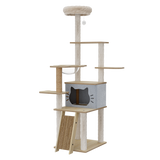 Pawz Cat Tree Tower Large Scratcher Condo House 160cm - Close-Up Angle
