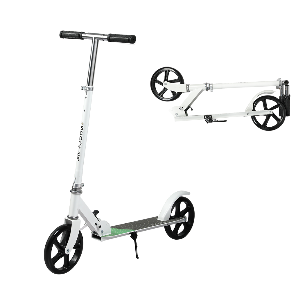 MONVELO Folding Scooter Dual Large Wheels White-2006732742351523848
