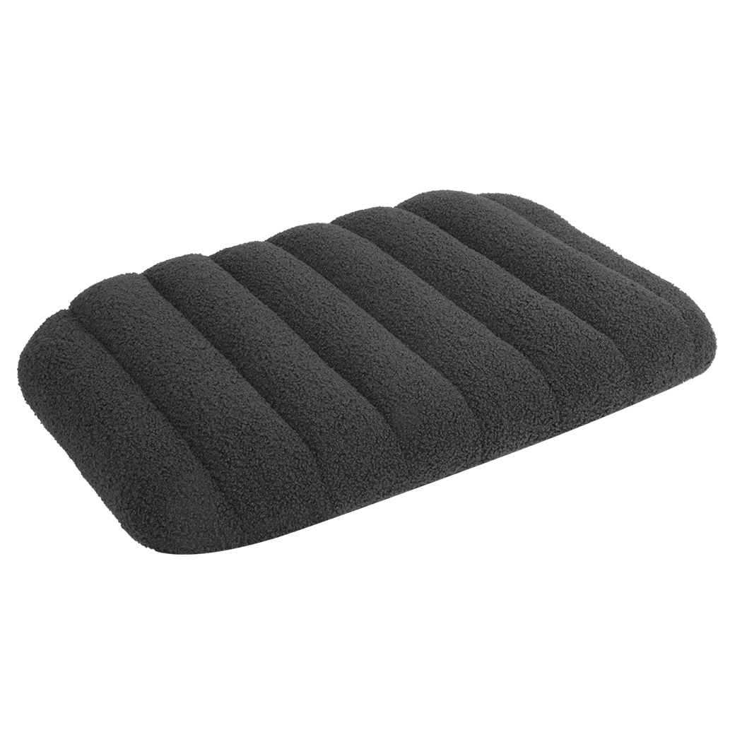 Pawz S Size Orthopedic Dog Bed with Sherpa Plush Removable Cover in Grey-2006732709472374792