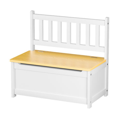 Levede 2-In-1 Kids Toys Storage Bench Box Wooden Chair-1954802485893926920