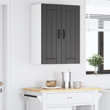 Wall Cabinet LUCCA 2 pcs Black 30 x 31 x 80 cm Engineered Wood - Top-Down View