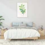 Bedside Cabinets 2 pcs Sonoma Oak 40x39x40 cm - Front View