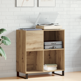 Record Cabinet Artisan oak 84,5 x 38 x 89 cm Engineered Wood - Side View