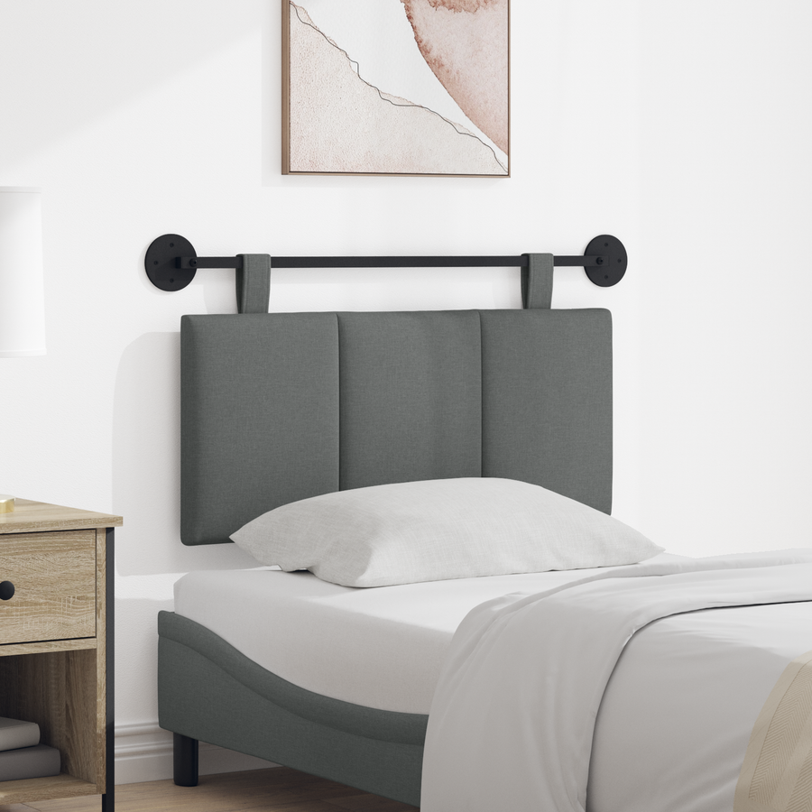 Hanging Headboard Dark Grey Fabric