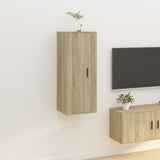 Wall Mounted TV Cabinet Sonoma Oak 40x34.5x100 cm - Front View