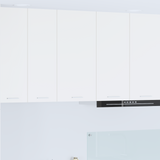 Hanging Cabinet with Door White 40 x 31 x 80 cm Engineered Wood - Side View