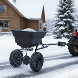 Spreader Black 53 x 108 x 74 cm PVC and Steel - Side View