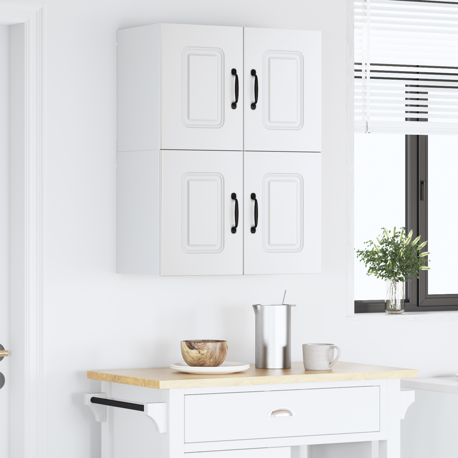 Dishwasher Panel Kalmar 2 pcs White Engineered Wood