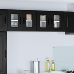 Dishwasher Panel Kalmar 2 pcs Black Engineered Wood