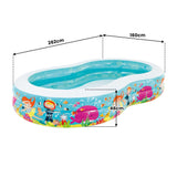 Intex Swim Center Snorkel Fun Inflatable Pool - Side View