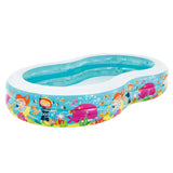 Intex Swim Center Snorkel Fun Inflatable Pool - Top-Down View