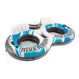 Intex River Run 2 Inflatable Floating Lake Tube - Blue Rapids - Front View